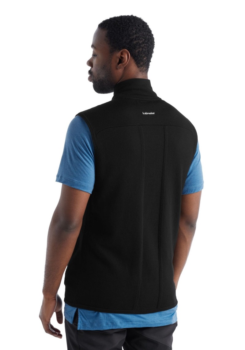 Isolierte Herren-Weste icebreaker ZoneKnit™ Insulated Vest Black