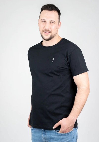Unisex-T-Shirt NIKIN TreeShirt Black