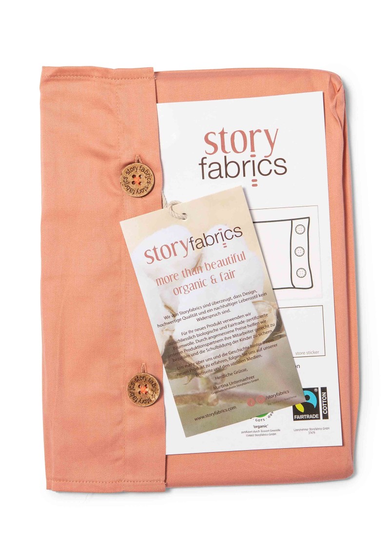 Kissenbezug mit Kokosknöpfen Storyfabrics Eisberggrün