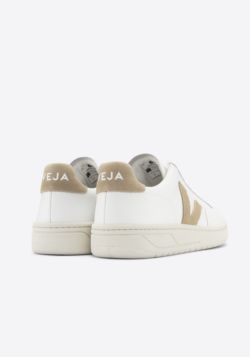 Veja - Sneaker V-12 Leather Extra White Dune