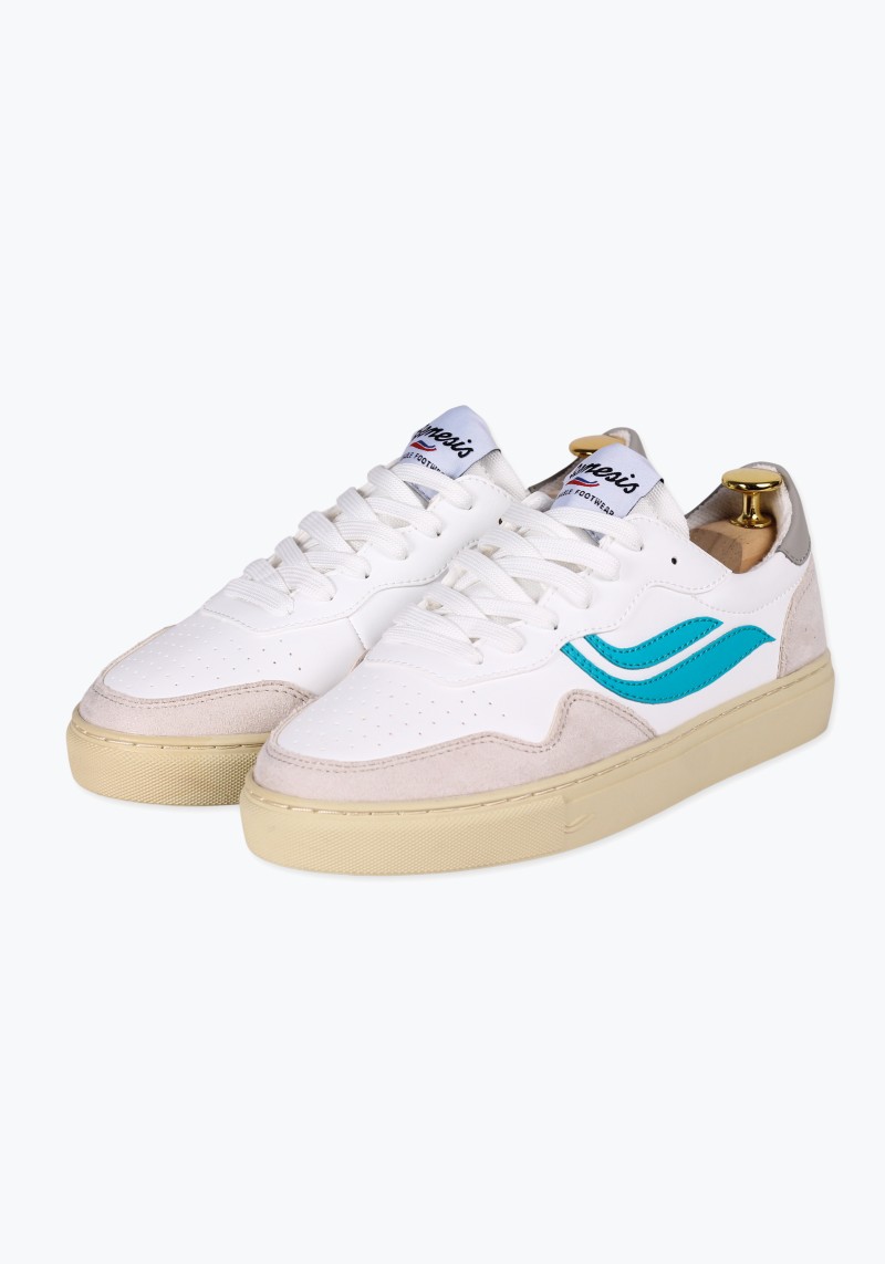 Genesis - Sneaker G-Soley Sporty White/Blue/Grey - vegan