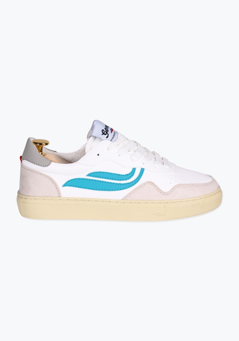 Genesis - Sneaker G-Soley Sporty White/Blue/Grey - vegan