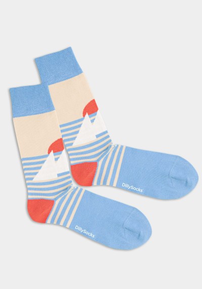 Socken Abstract Sailing