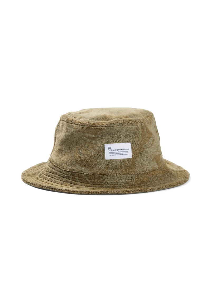 Knowledge Cotton Apparel - Bucket Hat Terry Printed AOP