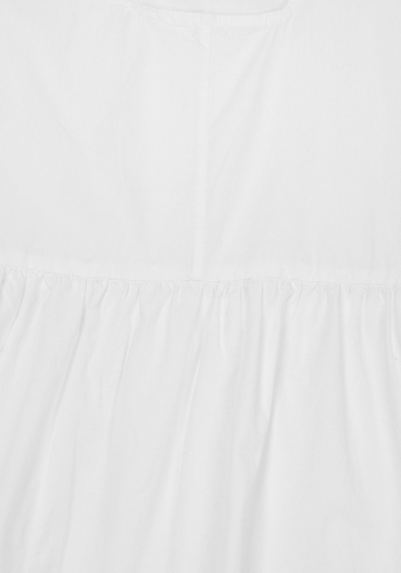 Knowledge Cotton Apparel - Kleid Poplin Bright White