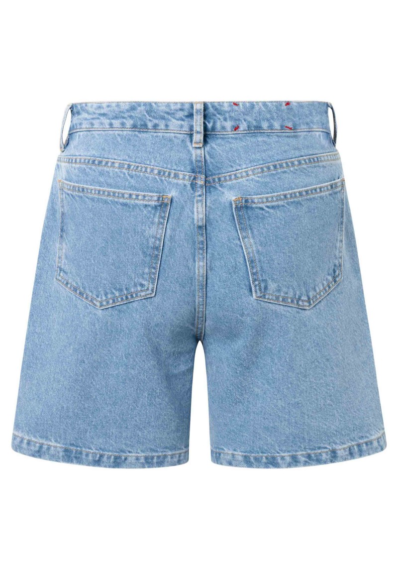 Knowledge Cotton Apparel - Shorts Reborn™ Bleached Stonewash