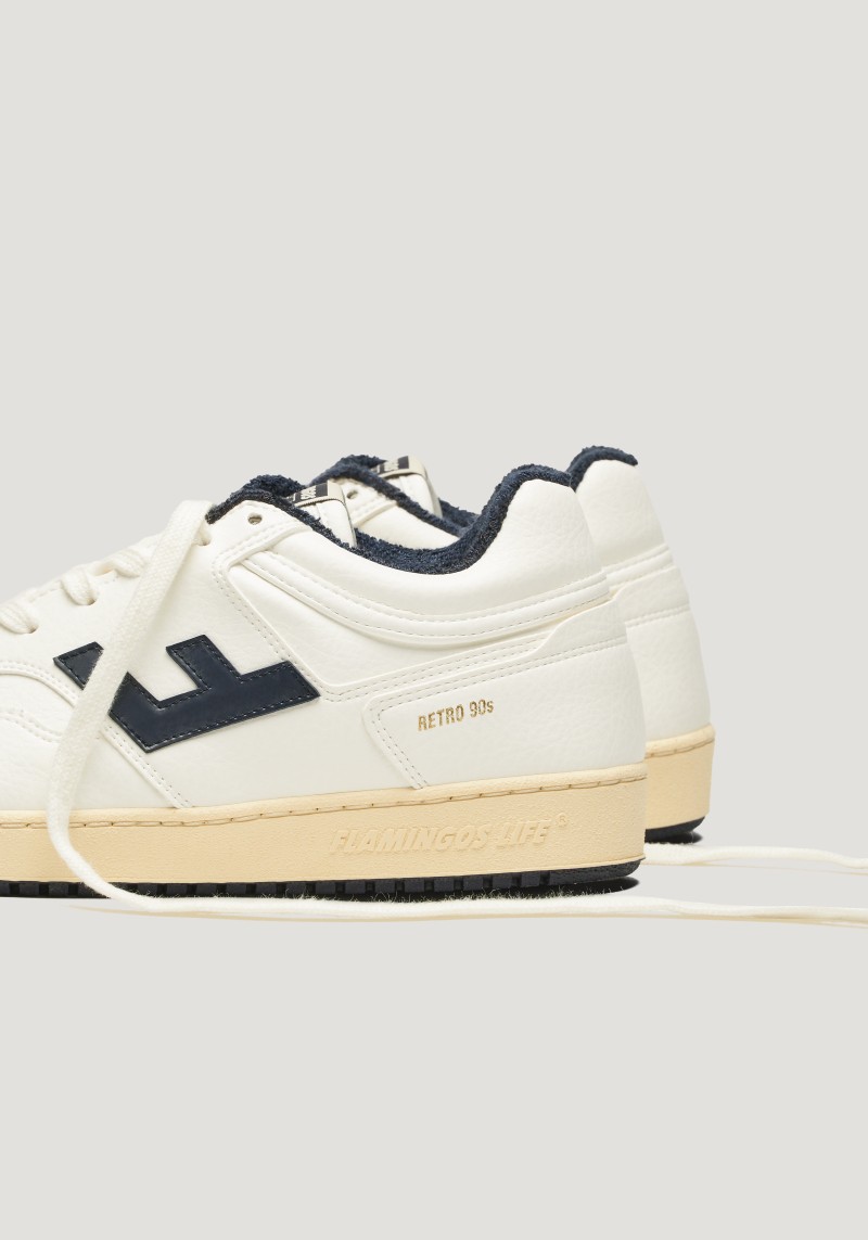 Sneaker Retro 90's White Vanilla Navy 2023
