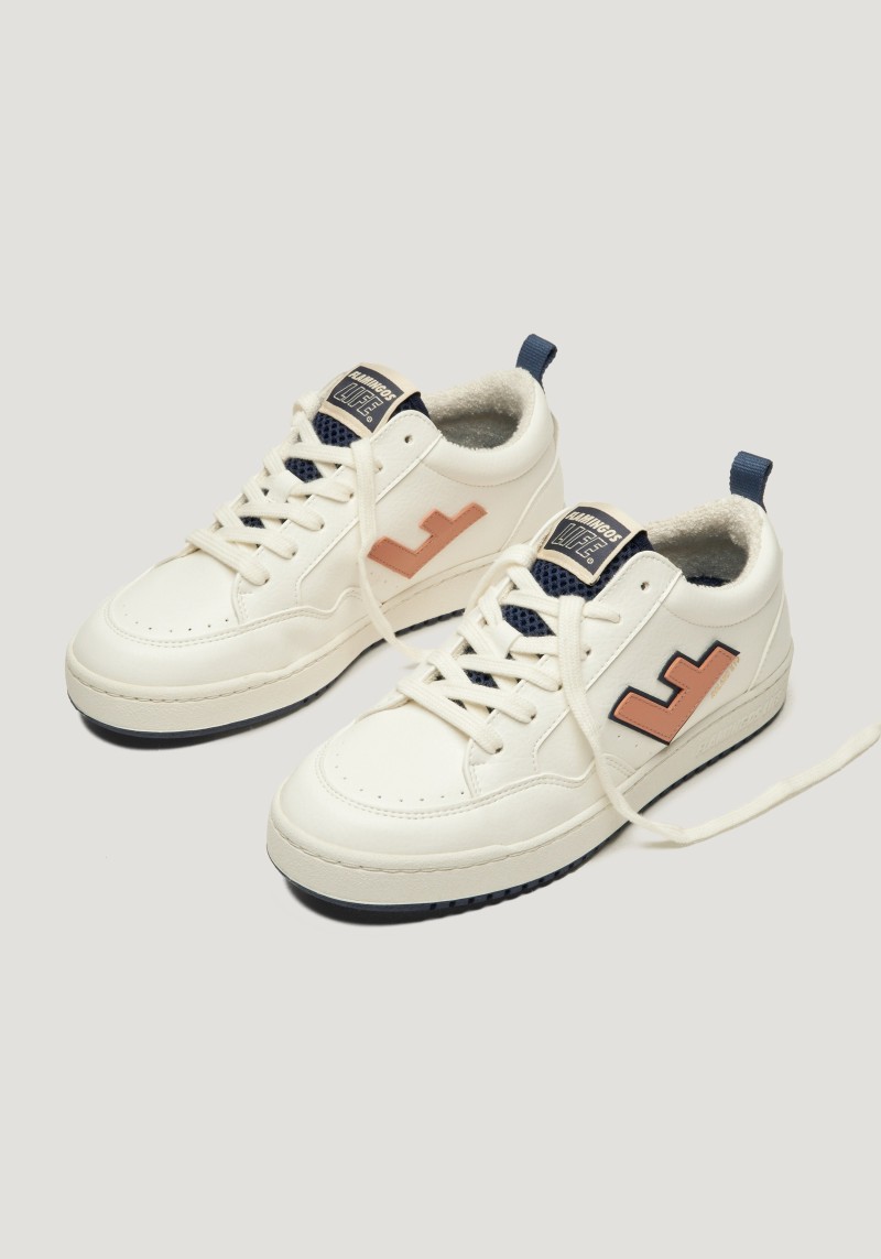 Sneaker Roland V.10 White Apricot Navy