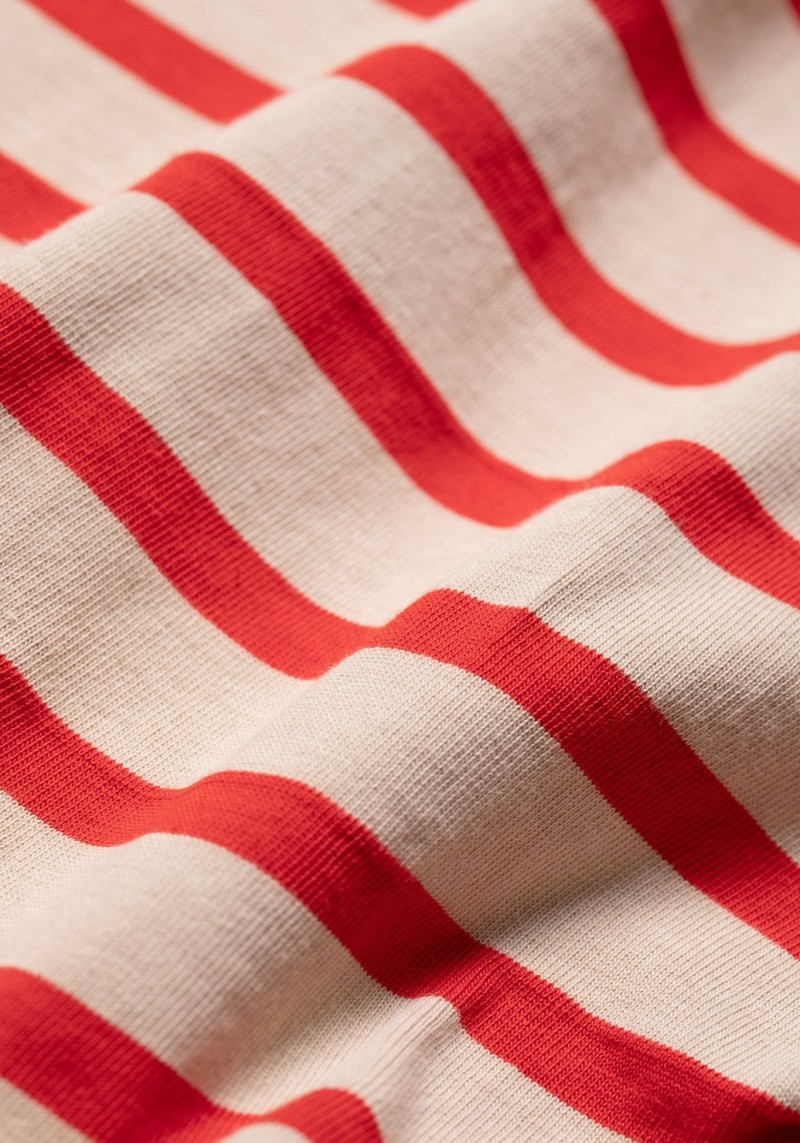 T-Shirt Joni Breton Stripe Offwhite/Red