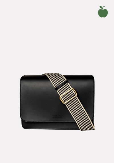 Handtasche Audrey Apple Leather Black
