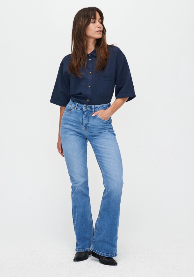 Kuyichi - Damen-Jeans Lisette Flare Timed Out