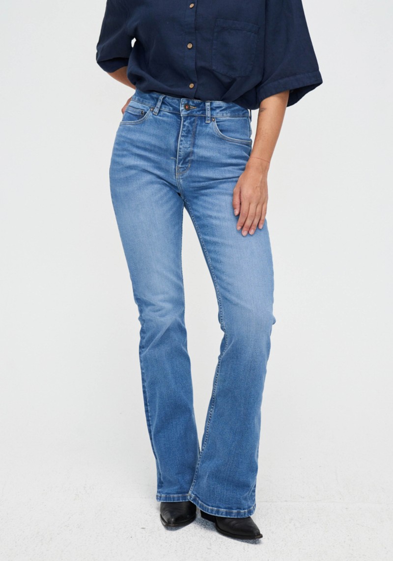 Kuyichi - Damen-Jeans Lisette Flare Timed Out