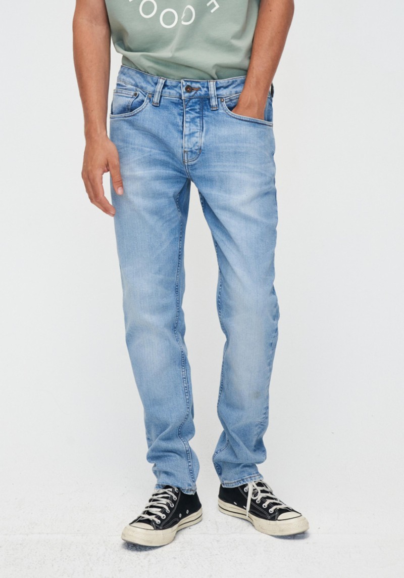 Herren-Jeans Jim Regular Slim Bright Blue