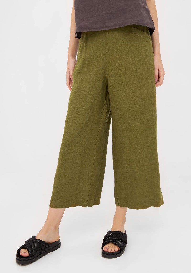 Givn Berlin - Leinenhose Fay Trousers Olive Oil
