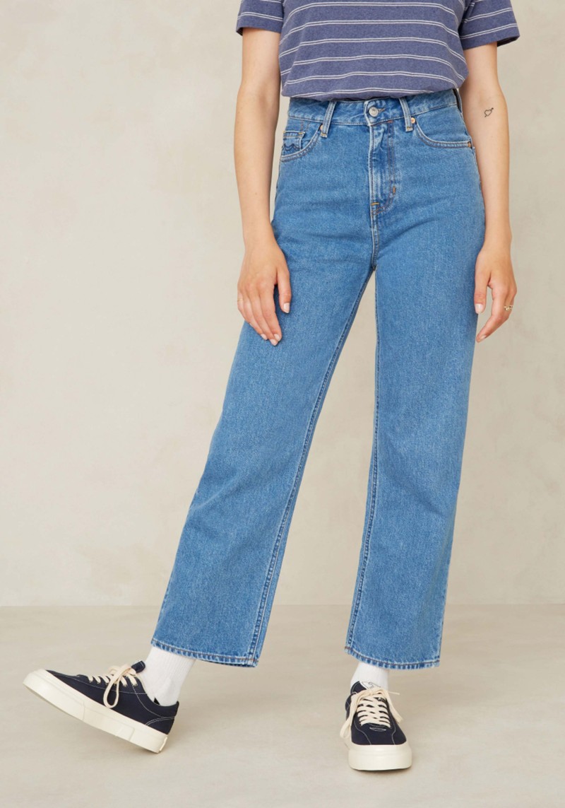 Kings Of Indigo - Jeans Liora Cropped Clean Holo Mid Vintage
