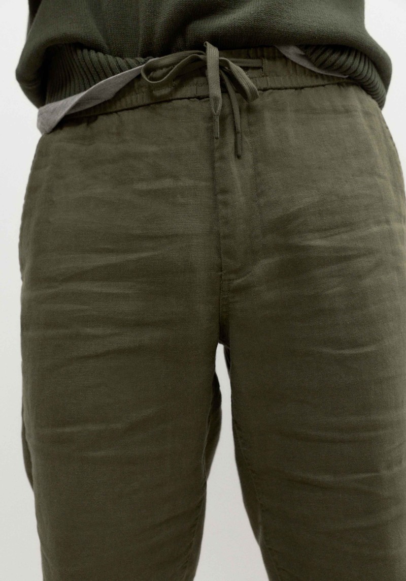 Ecoalf - Leinenhose Ethica Linen Pants Olive