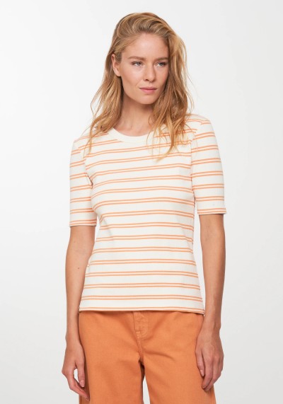 T-Shirt Daphne Stripes Capri Orange