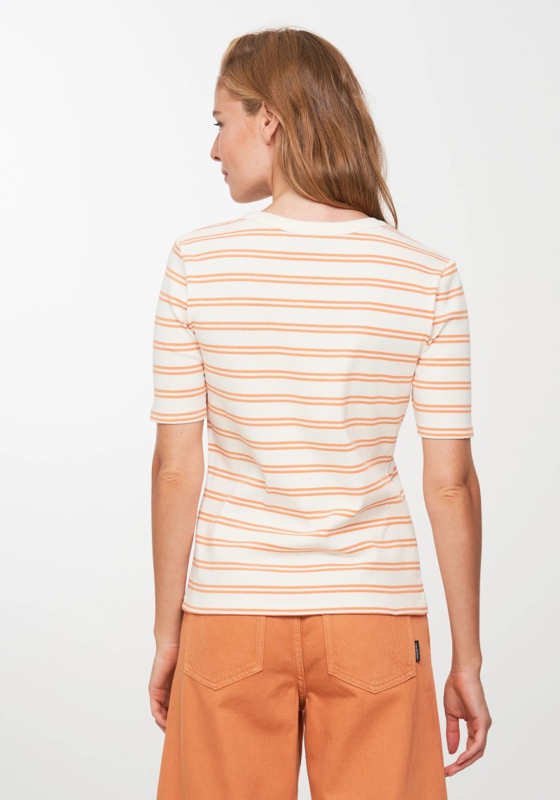 T-Shirt Daphne Stripes Capri Orange