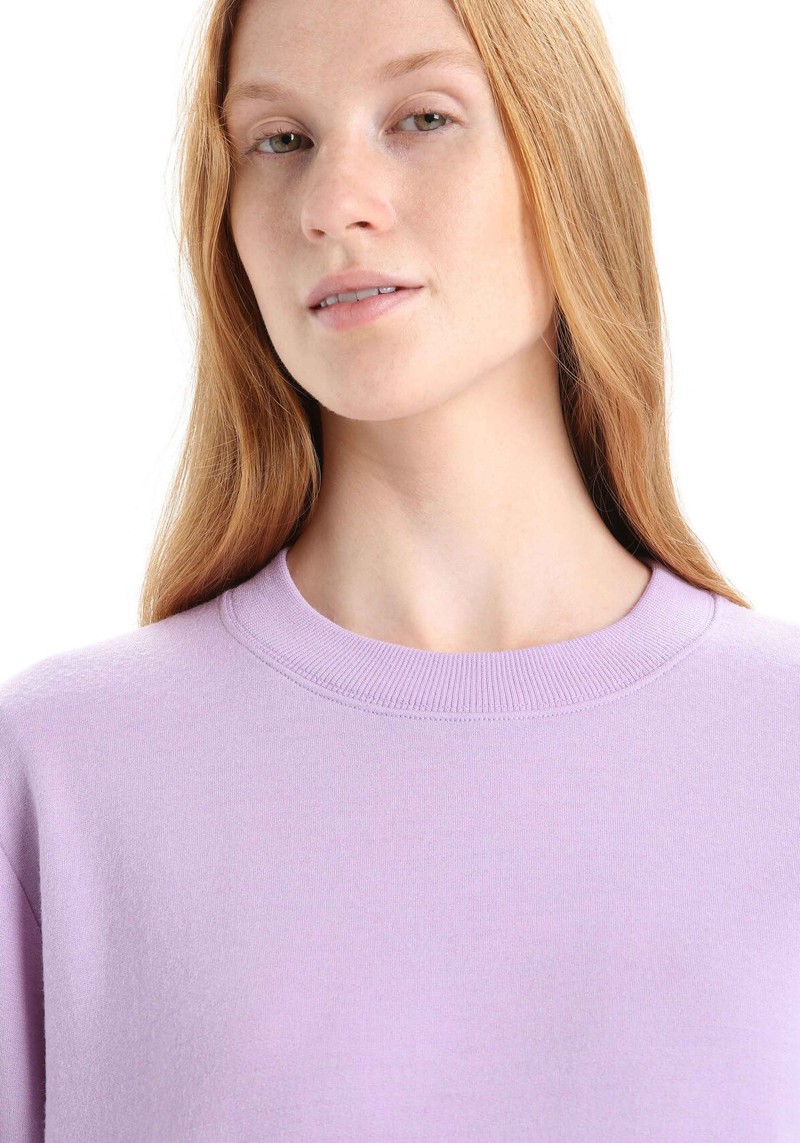 Icebreaker - Damen-Sweatshirt Crush LS Purple Gaze