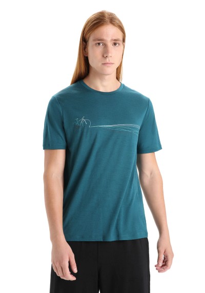 Herren-T-Shirt Tech Lite II SS Tee Cadence Paths Green Glory
