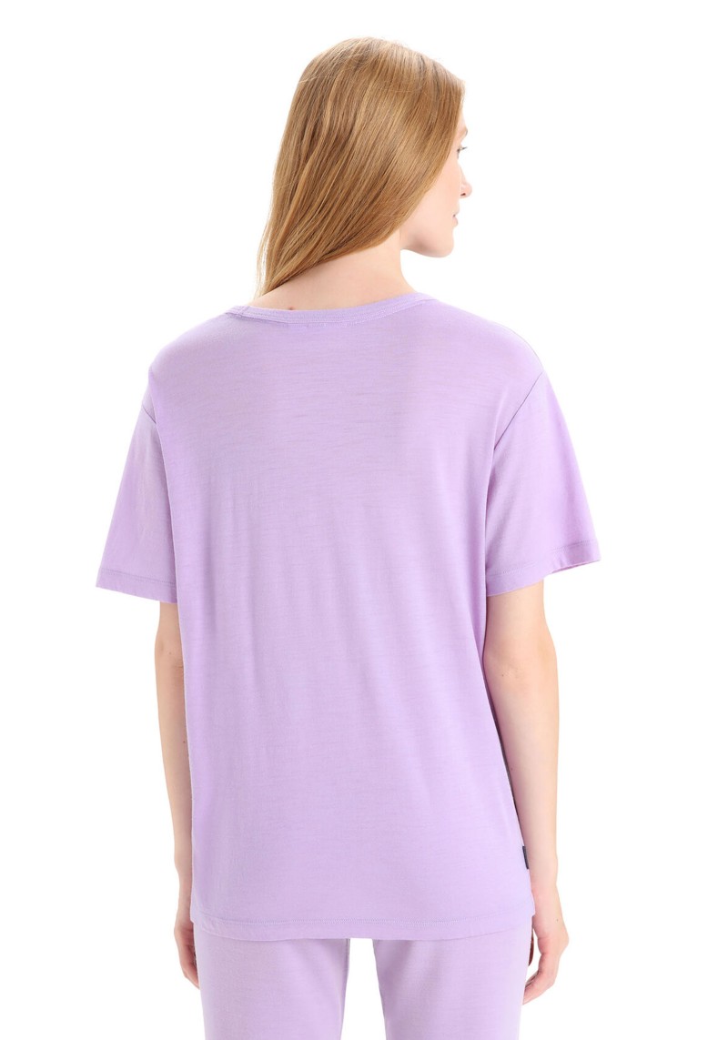 Damen-T-Shirt Granary SS Tee Purple Gaze