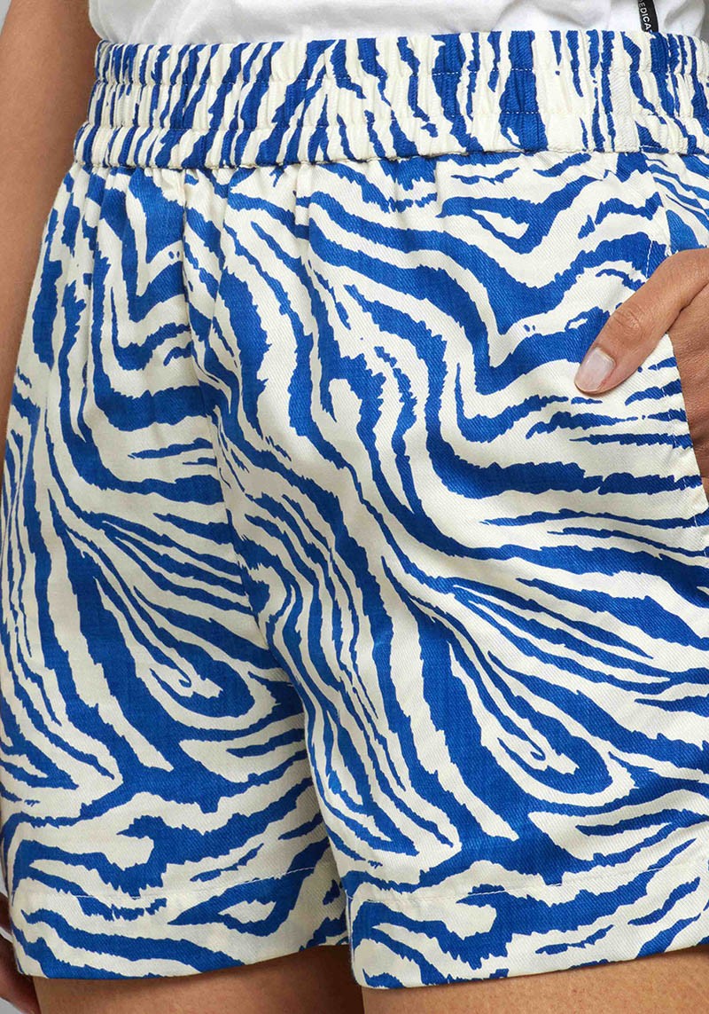 Shorts Aspudden Zebra Blue