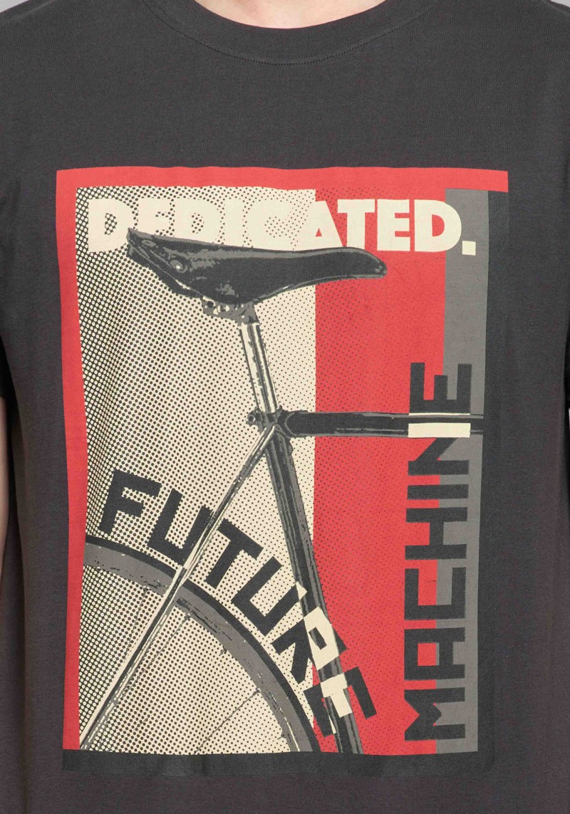 Dedicated - T-Shirt Stockholm Constructive Bike Charcoal