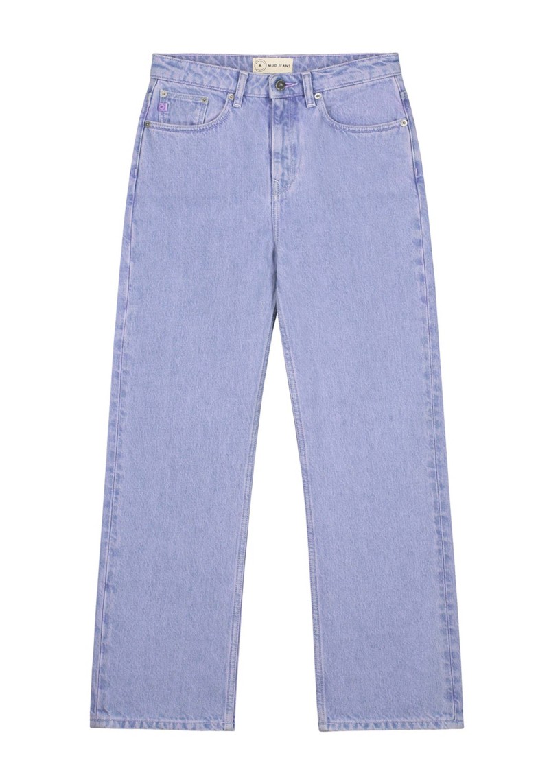Mud Jeans - Damenjeans Relax Rose Cropped Lavender