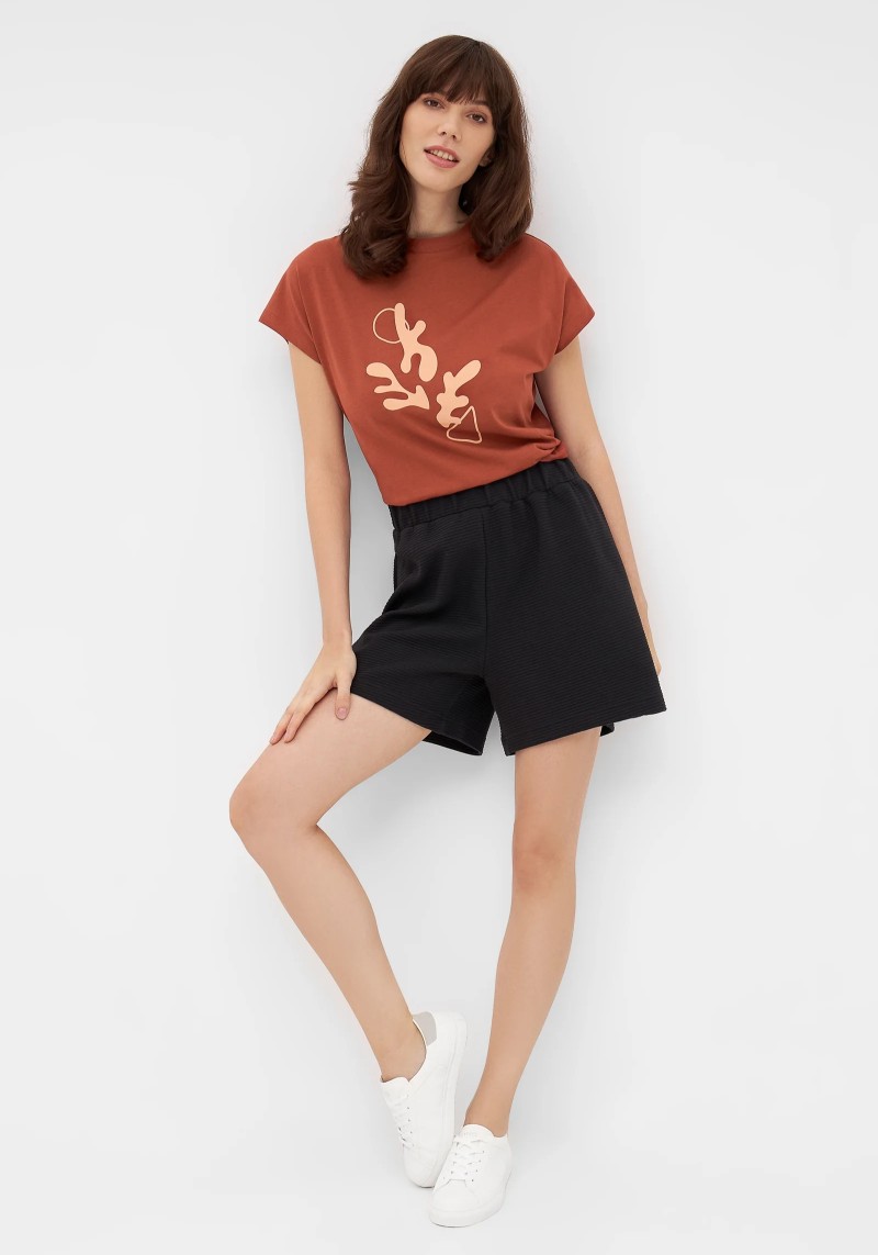 T-Shirt Laila Coral Terracotta