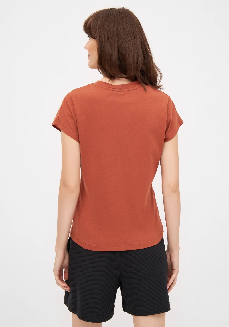 T-Shirt Laila Coral Terracotta