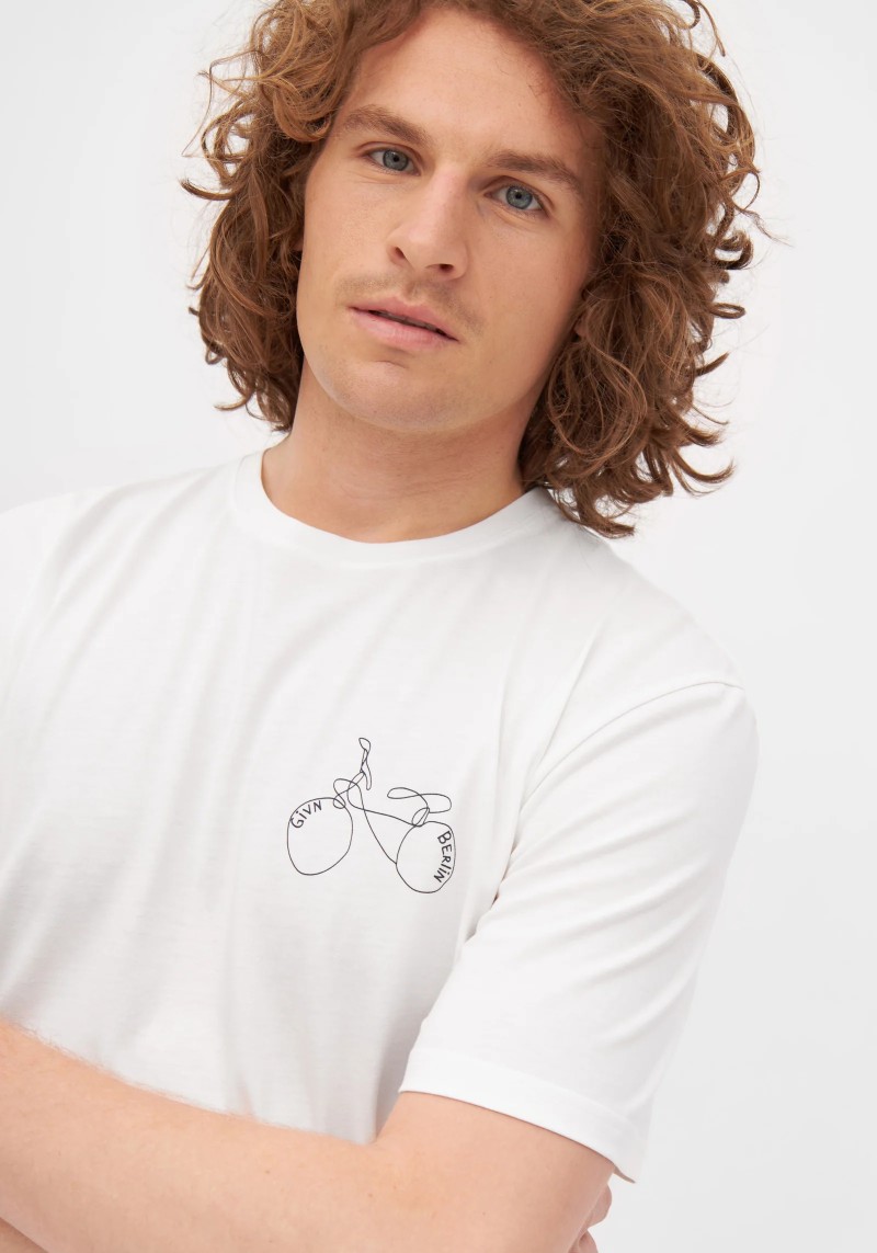 T-Shirt Lasse Bicycle White