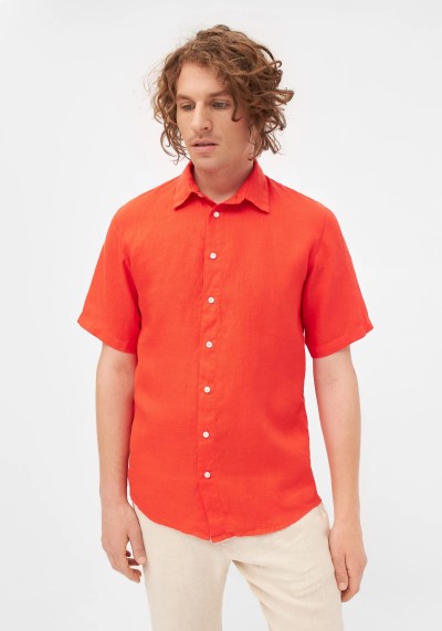 Hemd Dylan Shirt Sunset Orange