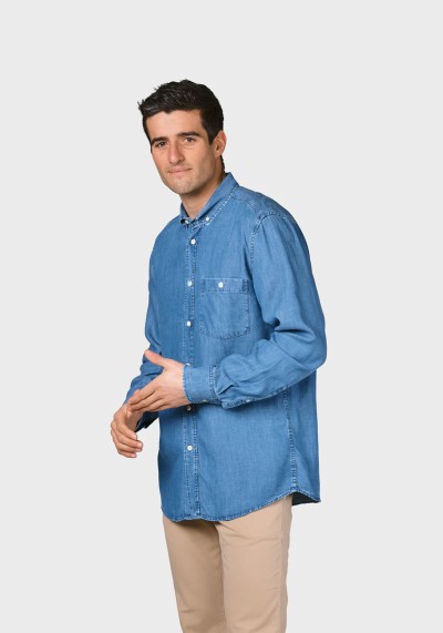 Hemd Benjamin Chambrey Shirt Light Blue