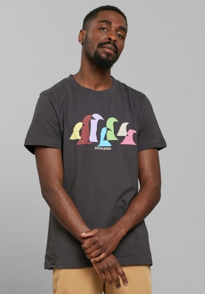 T-Shirt Stockholm Color Waves Charcoal