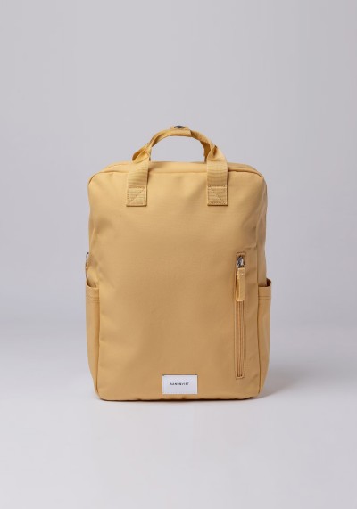 Tote-Rucksack Knut Yellow Leaf With Navy Webbing