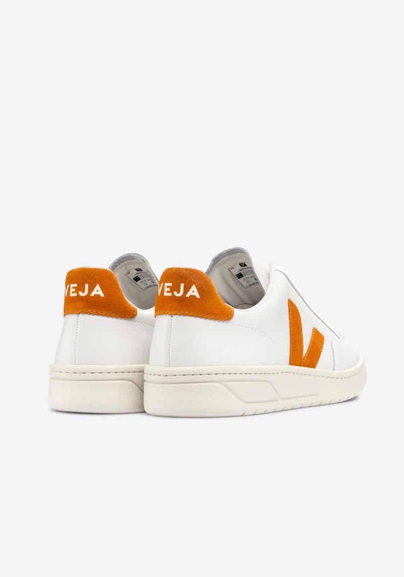 Veja - Sneaker V-12 Leather Extra White Pumpkin