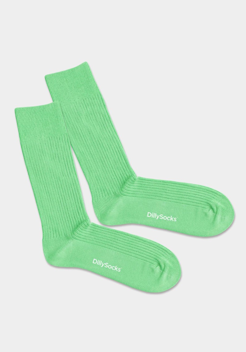 Socken Ribbed Pale Green