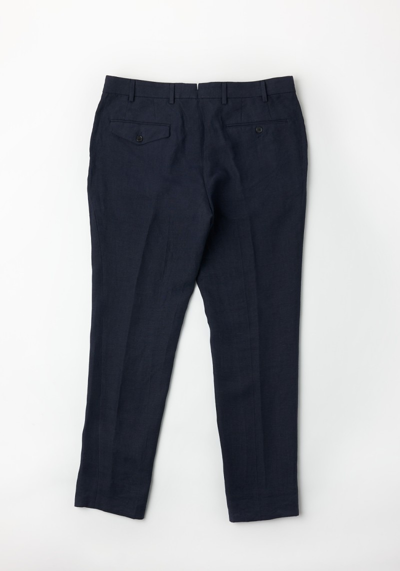 Anzughose Suit S1 Casca Linen Trousers Navy