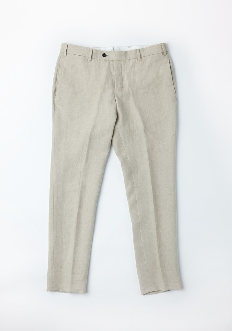 Anzughose Suit S1 Casca Linen Trousers Beige