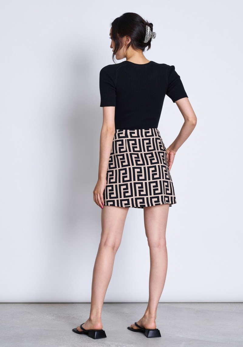 Jan 'n June - Minirock Filia Skirt Meander Print