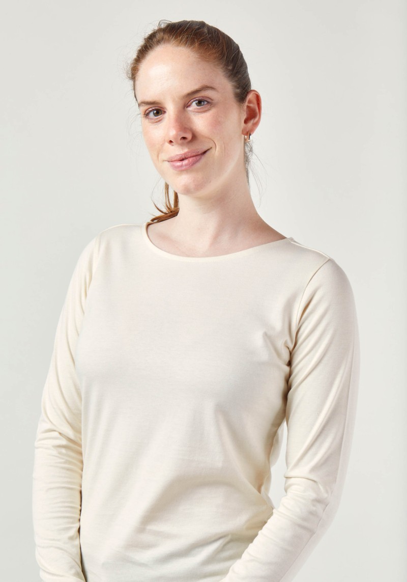WE ARE ZRCL - Damen-Longsleeve Basic Natural