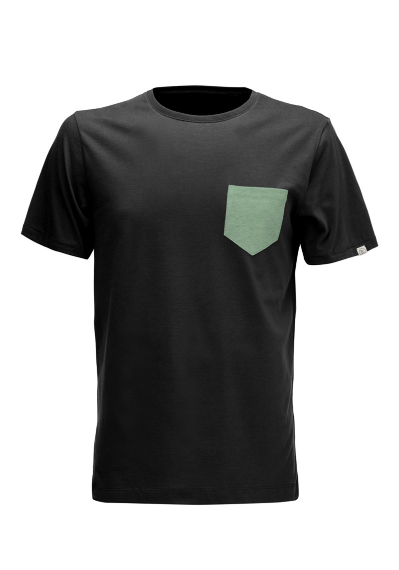 WE ARE ZRCL - Herren-T-Shirt Pocket Black/Light Green