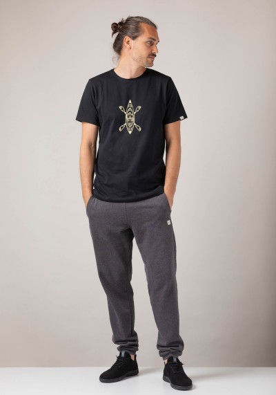 Herren-T-Shirt Kajak Black