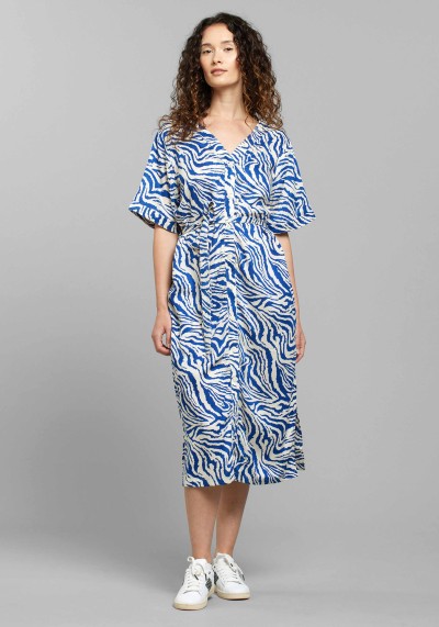 Kleid Bornholm Zebra Blue