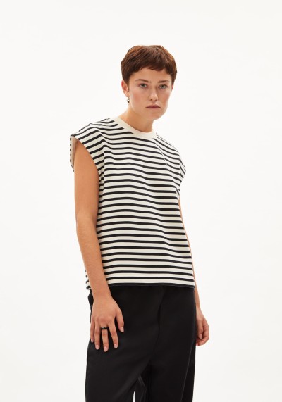 Sweatshirt Aranjaa Stripe Undyed-Black