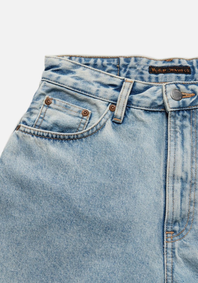 Nudie Jeans - Jeans-Shorts Maeve Shorts Sunny Blue Denim