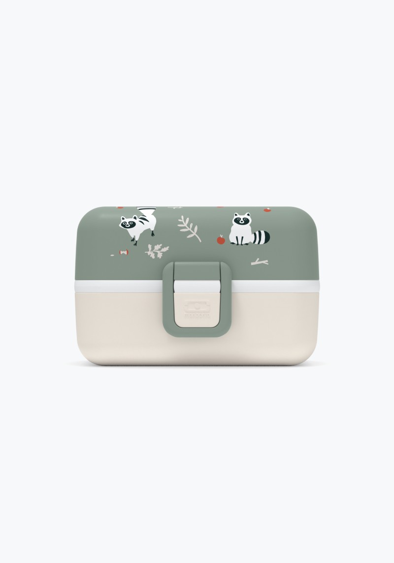 Kinder-Lunchbox Tresor Green Raccoon