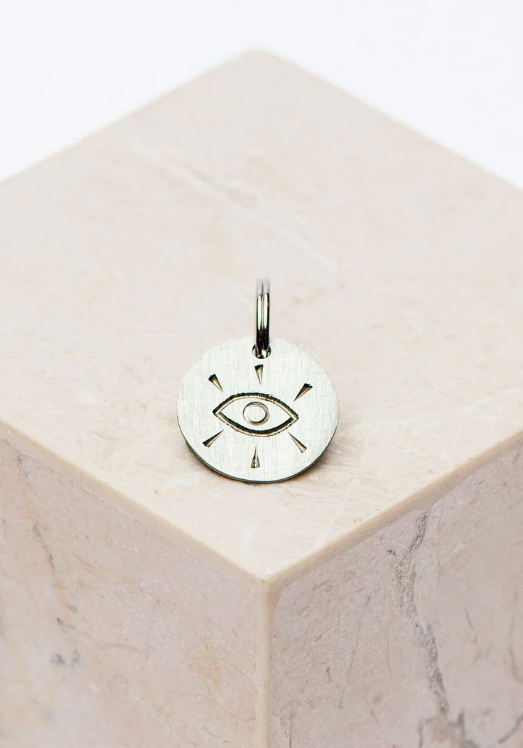 YOOMEE - Schlüsselanhänger Key Tag Mini "Eye" Silver