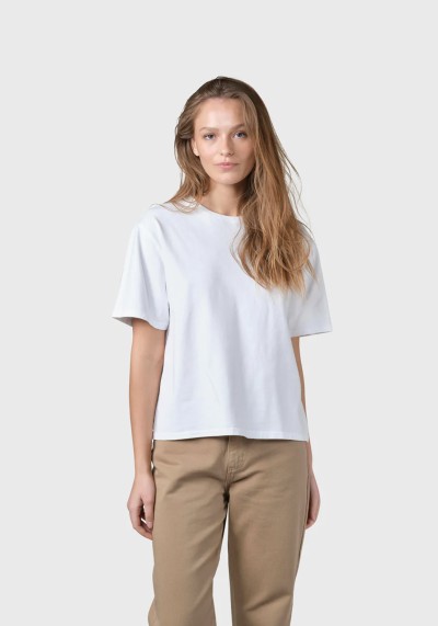 T-Shirt Womens Boxy Tee White