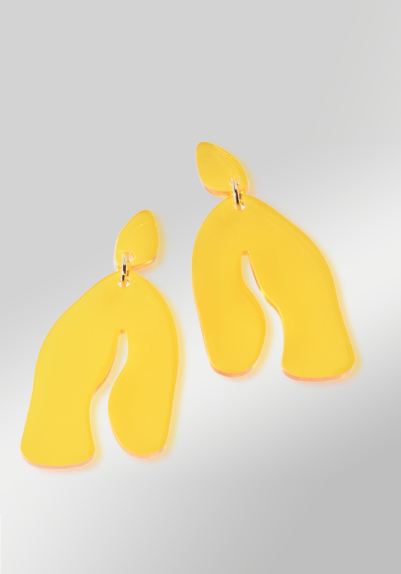 Vanto - Ohrringe Kim Transparent Yellow